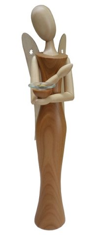 Angel star head made of cherry wood with spout 24cm