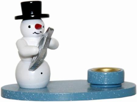 Erzgebirge light holder Santa Claus 8 cm