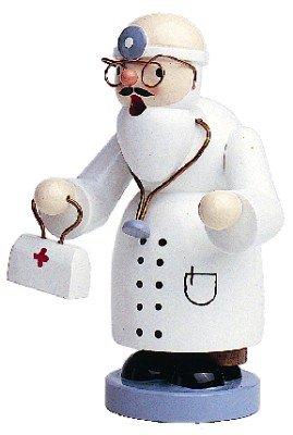 Smoking man beekeeper 17cm